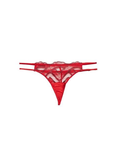 Fleur du Mal Hendrix Embroidery V-String