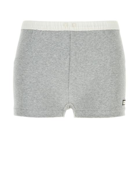 entire studios Grey stretch cotton shorts