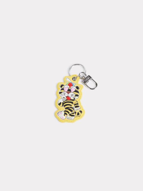 KENZO 'KENZO Cartoon' charm in metal and leather