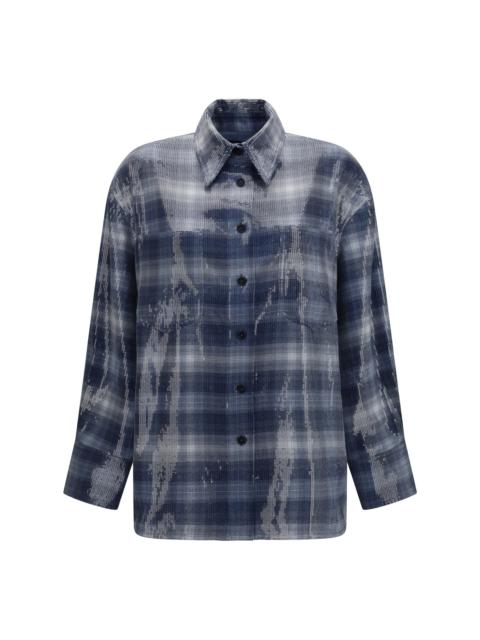 PINKO Pinko Orchidea Sequin Shirt Multicolor Blue