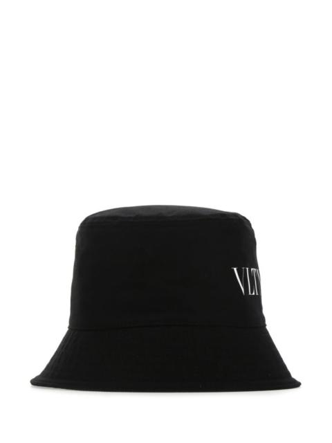 Valentino Garavani Man Black Cotton Hat