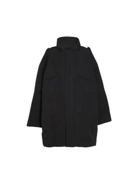 Black Cotton Casual Jacket