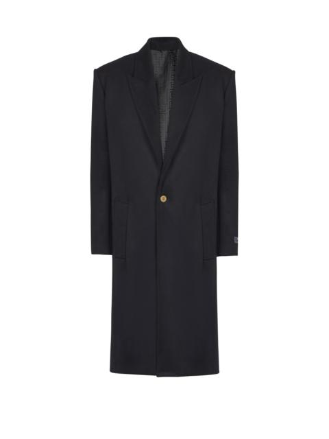 Balmain Oversized wool and cashmere coat