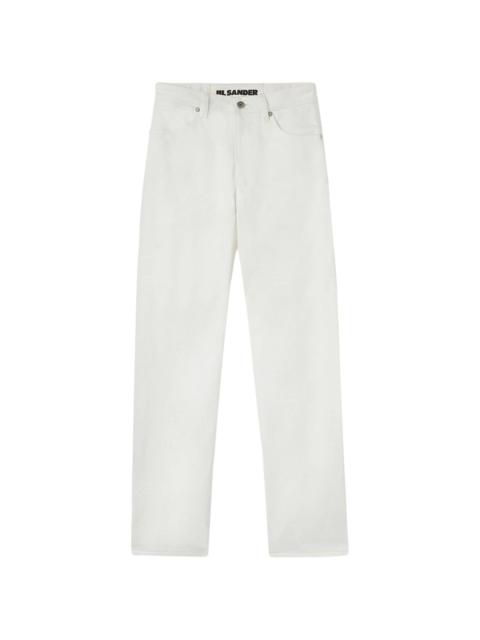 cropped straight-leg jeans