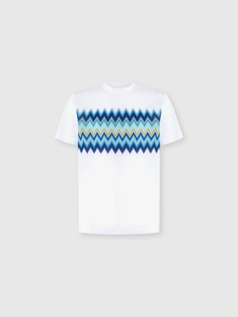 Missoni Short Sleeve T-Shirt with Zigzag Insert