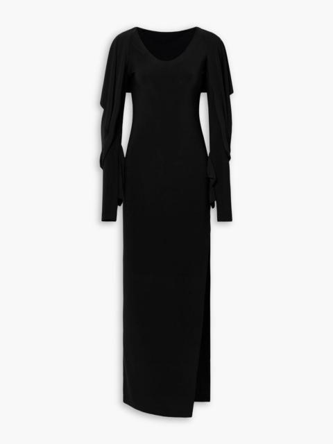 NORMA KAMALI Hooded cutout stretch-jersey maxi dress
