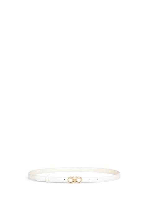 FERRAGAMO Ferragamo Women Mascarpone Hammered Calfskin Gancini Belt