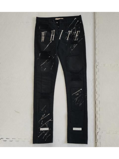Off-White Off-white first generation splash ink destroys old trousers