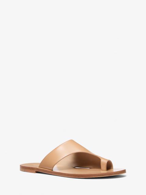 MICHAEL KORS Nettuno Leather Thong Sandal