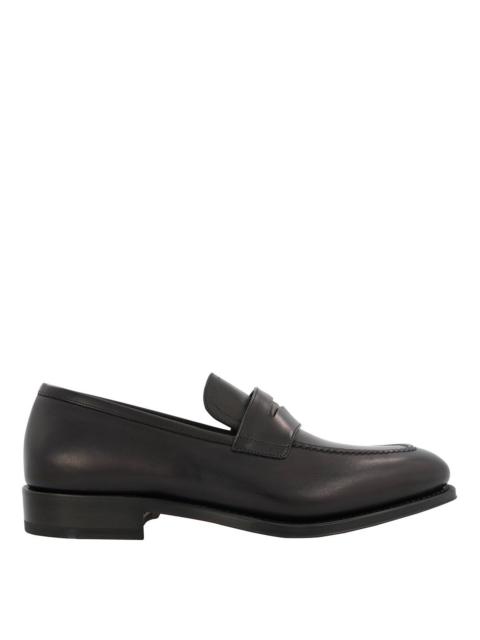 FERRAGAMO Ferragamo Men's Black Tramezza Penny Loafer