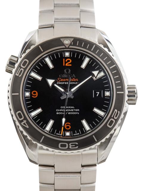 OMEGA Omega Seamaster Stainless Steel Planet Ocean 600M Black Dial