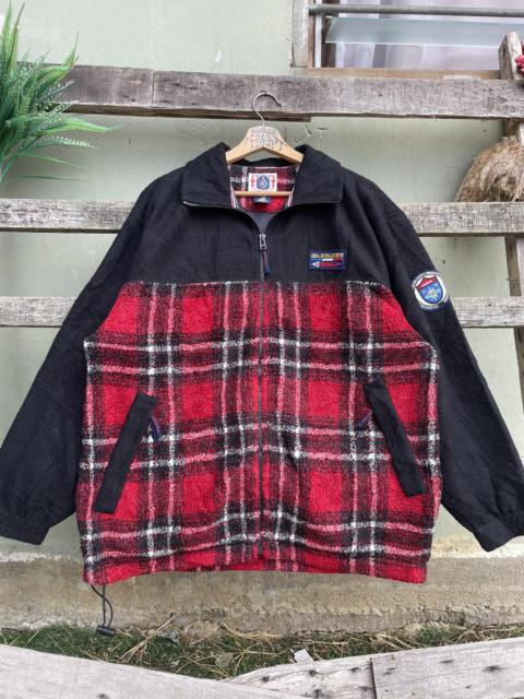 Other Designers RARE Vintage Yamaha Marine Checkered Wool Jacket 🌎