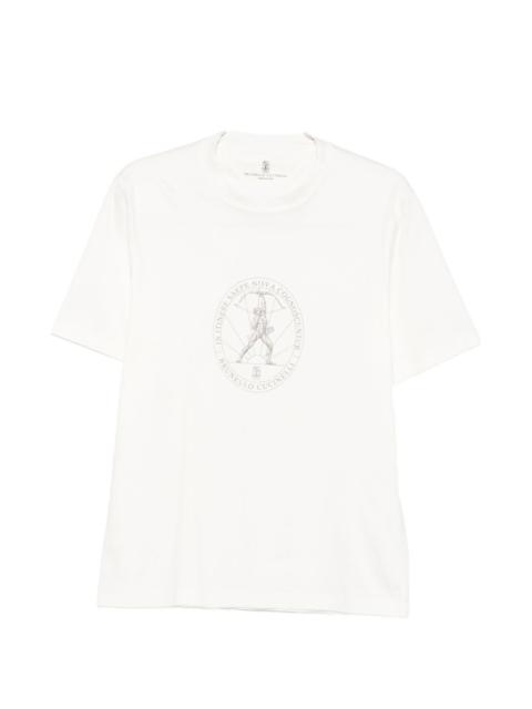 Brunello Cucinelli Brunello Cucinelli Men Logo Cotton T-Shirt