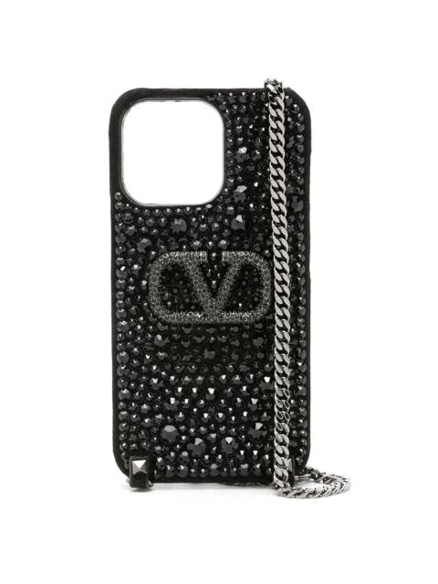 Valentino Valentino Leather Phone Pouch