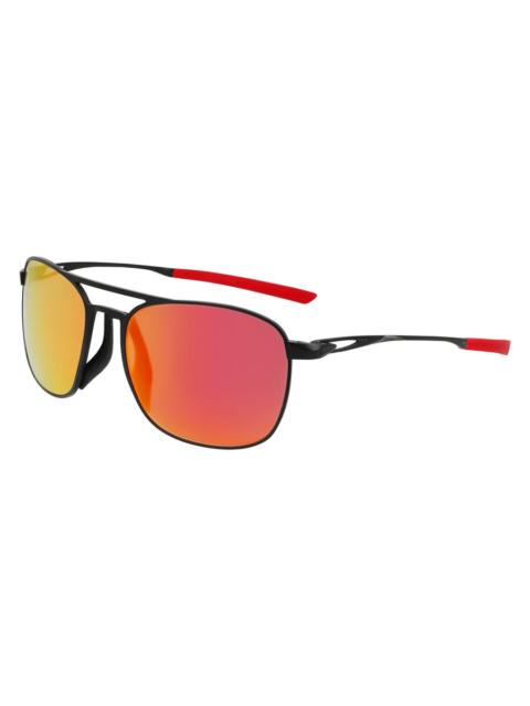 Nike Nike Red Mirror Pilot Men's Sunglasses NIKE ACE DRIVER EV24008 011 56