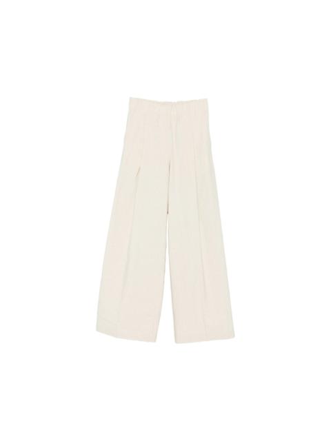 Dries Van Noten Dries Van Noten Neutrals Trousers - Palazzo Pants Women