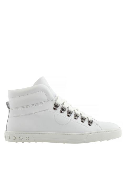 Tods Men's White Leather Gomma High-Top Sneakers
