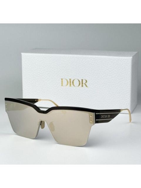 Dior NEW Dior DIORCLUB M4U 55A5 Black Pale Smoke Mirrored Unisex Shield Sunglasses