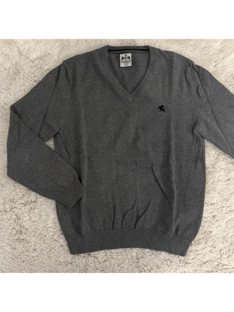Other Designers Express Charcoal Grey V-Neck Cotton Sweater