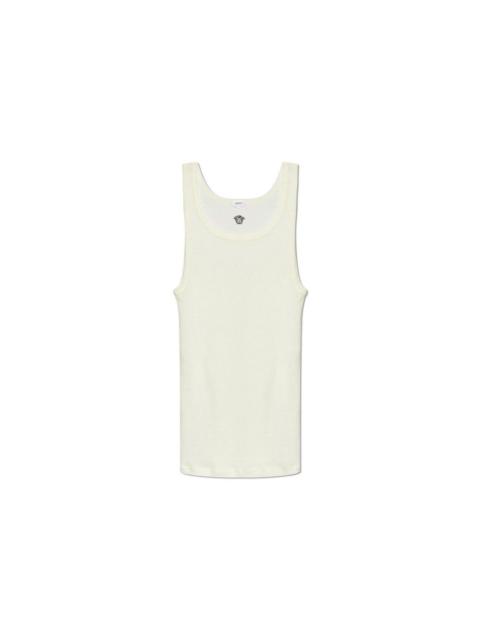 VERSACE VERSACE Cream Wool Top New & Authentic (Men's size:XL;)