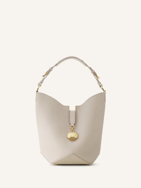 Lanvin CATCH BY LANVIN MEDIUM BUCKET BAG IN GRAINED LEATHER