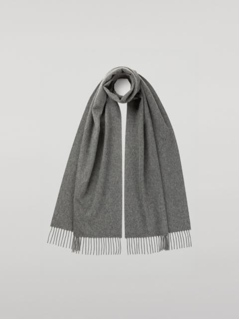 Johnstons of Elgin Merino Wool Mid Grey Scarf