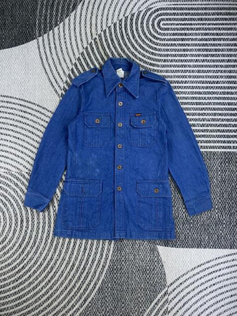 Other Designers Japanese Brand - Vtg Cosmo Master Harbor Denim Fullbutton Worker Jacket