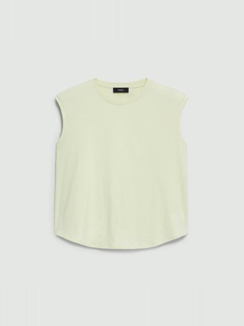 Theory Shirttail Tank Top in Cotton
