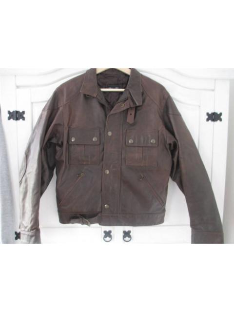 Other Designers Italian - S-M Made In Italy Brown Biker Leatherjacket