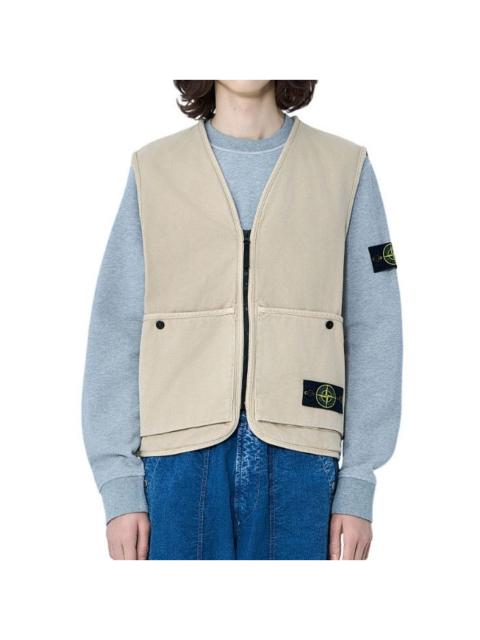 Stone Island STONE ISLAND Beige Vest New & Authentic (Men's size:S;)