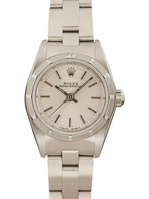 Ladies Rolex Oyster Perpetual 76030 Silver Dial