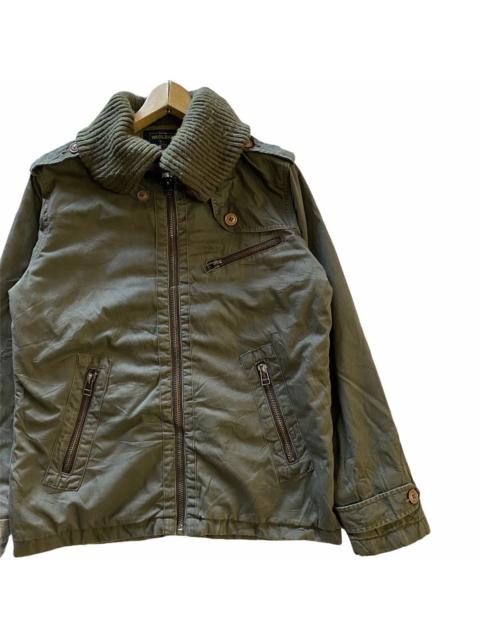 Other Designers Woolrich Woolen Mills - Woolrich Bomber Jacket high collar army fashion winter