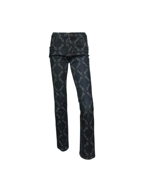 D&G - D&G Fall Winter 2002 Logo Skinny Stretch Denim Jeans