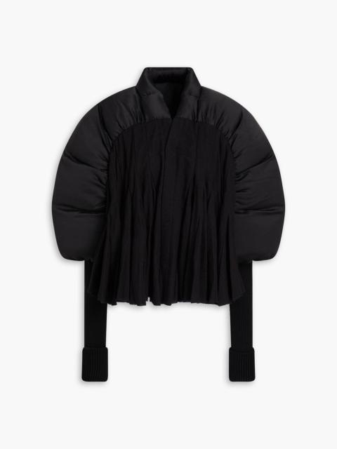 Rick Owens Quilted shell and wool down jacket