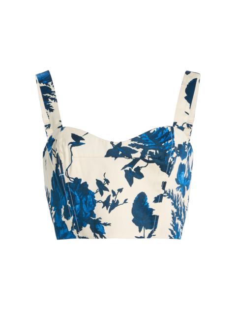 Cara Cara Opal Rosehip-Printed Cotton Top floral