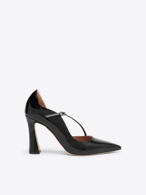 MALONE SOULIERS Bettina 90 Black Patent Leather Pumps