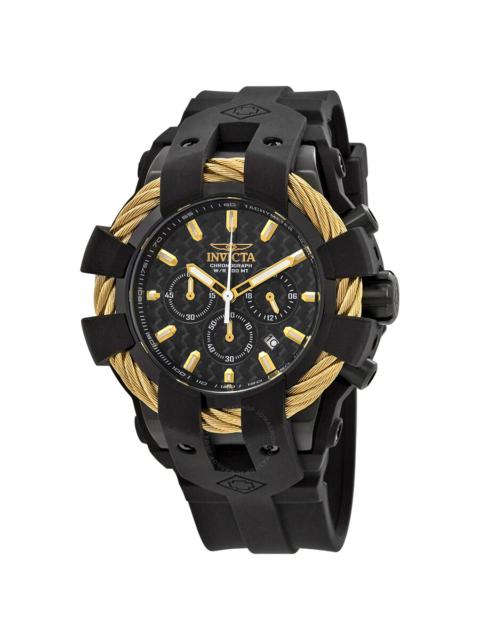 Other Designers Invicta Bolt Chronograph Black Carbon Fiber Dial Men's Watch 23866