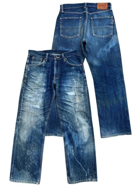 Other Designers Vintage Edwin 505X Selvedge Distressed Mudwash Jeans 32x29