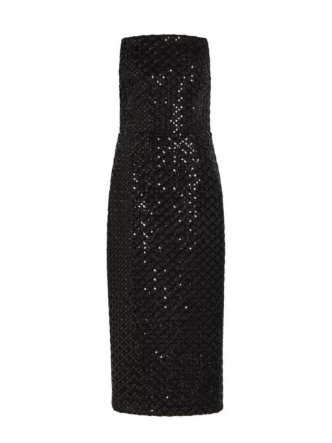 REBECCA VALLANCE Rebecca Vallance Neve Sequin-embellished Midi Dress