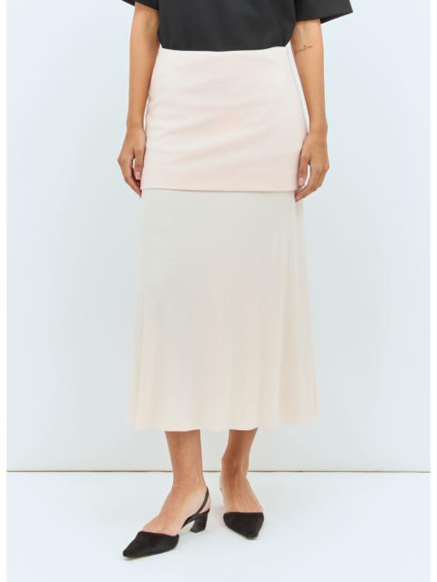 スカート Jil Sander FW24 White organdy skirt (J01MA0144J45014 100) Jil Sander Off-White Pleated Midi Skirt Jil Sander