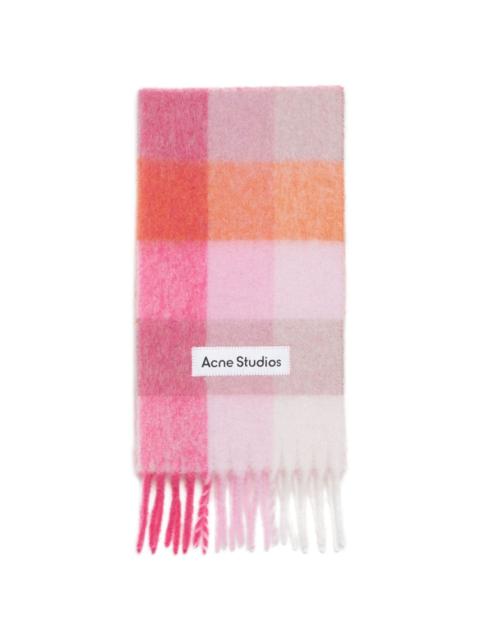 fringed logo scarf