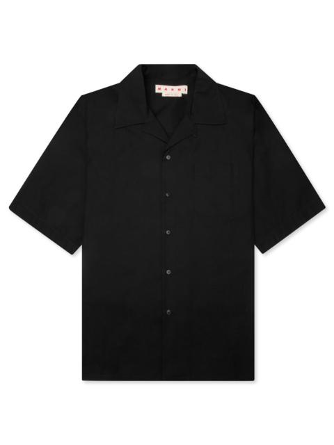 Marni CUFFS COMPACT SHIRT - BLACK