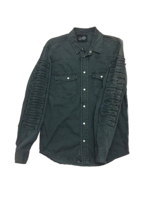 Other Designers Vintage - Vintage Cheap Monday Denim Distressed Shirt