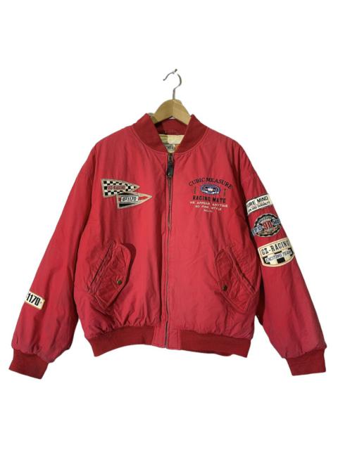 Other Designers VINTAGE RACING MATE EXCITING TEAM FADED BOMBER JACKET