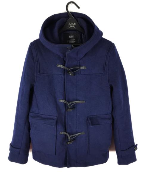 Other Designers HARE NAVY BLUE WEATHER DUFFLE COAT