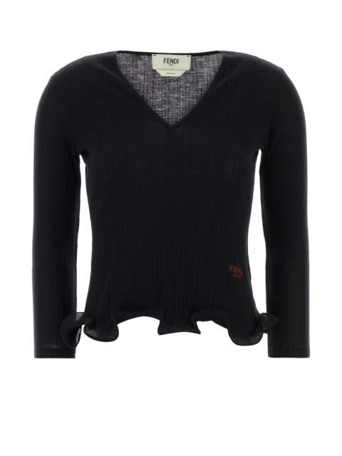FENDI Fendi Women Black Wool Top
