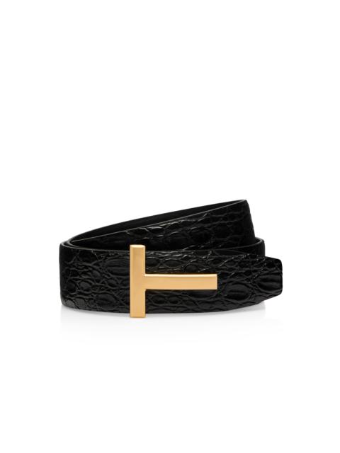 TOM FORD CROCODILE T ICON BELT