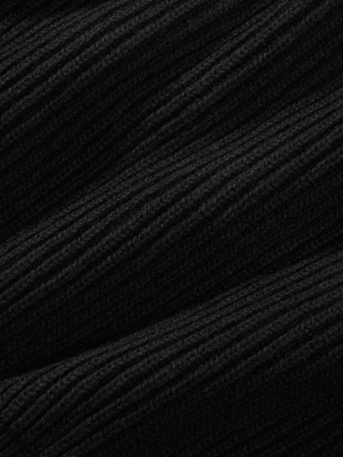 PANGAIA Mens Recycled Cashmere Funnel-Neck Sweater - Black