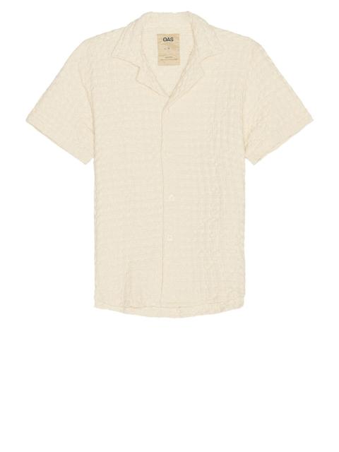 OAS Ecru Cuba Waffle Shirt