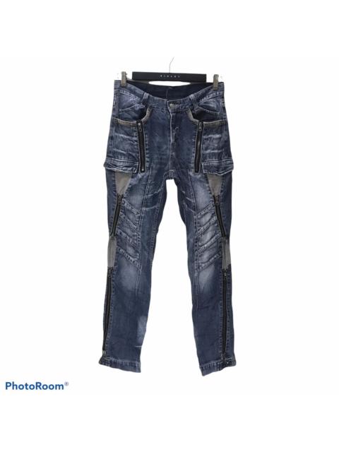 Other Designers Japanese Brand × PPFM - PPFM Denim Bondage Zipper Pants